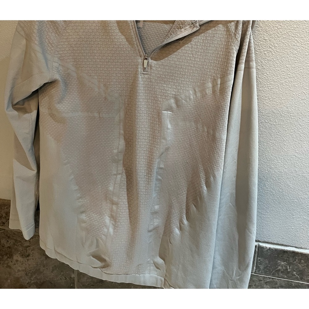 Gray GymShark 1/4 zip, Medium